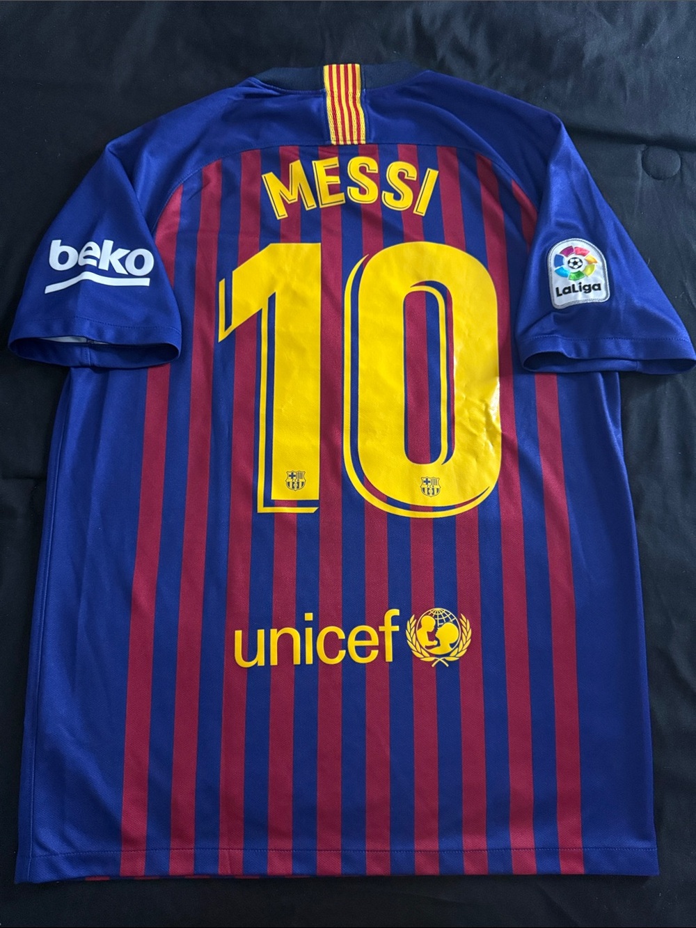 FC Barcelona #10 Lionel Messi 2018-19 Nike La Liga Home Jersey